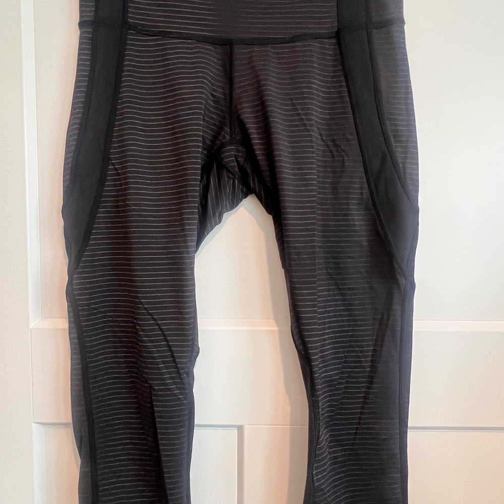 Lululemon Black Striped Leggings